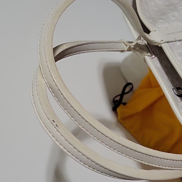 GOYARD Artois White Chevron Tote St Louis Canvas Coated PM Tote Bag - Picture 10 of 10